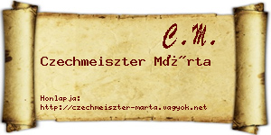 Czechmeiszter Márta névjegykártya