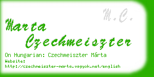 marta czechmeiszter business card