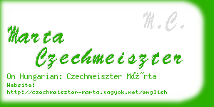 marta czechmeiszter business card
